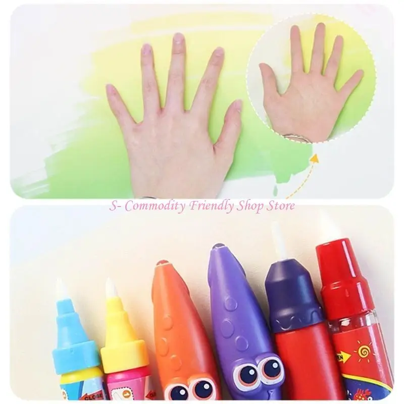 85AE Aqua Magic-Doodle-Mat Dziecięca mata do rysowania wodą Zabawka do malowania Płótno wodne z szablonem Pieczęć rolkowa Zabawa