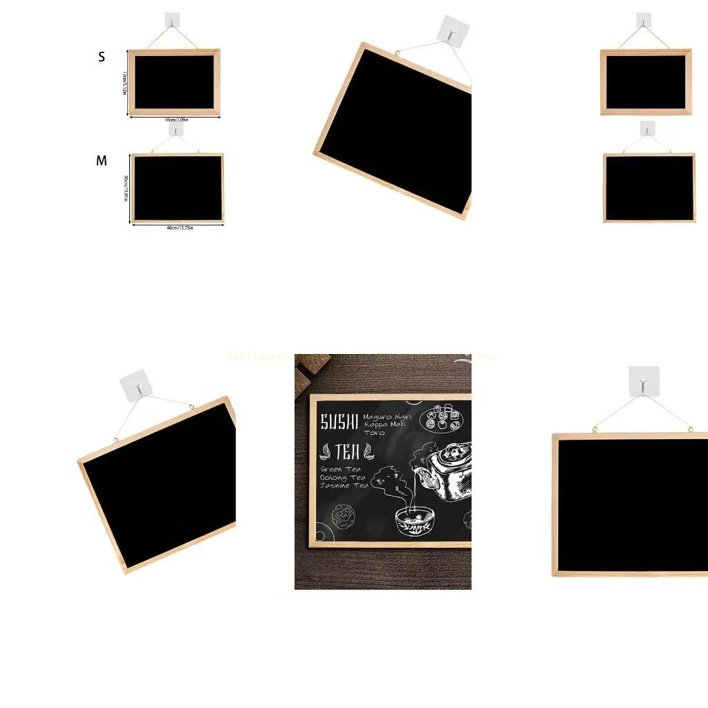Petit tableau suspendu, tableau à messages, tableau suspendu Double face, tableau inscriptible pour cuisine