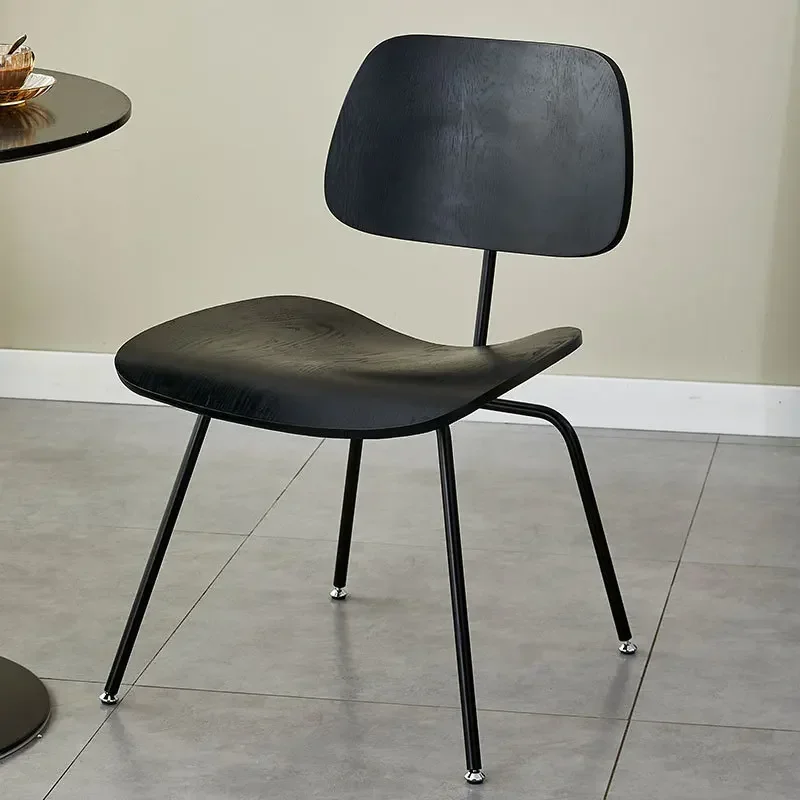 

Nordic industrial style ant chair wrought iron light luxury meeting room back chair study living room casual dining chair