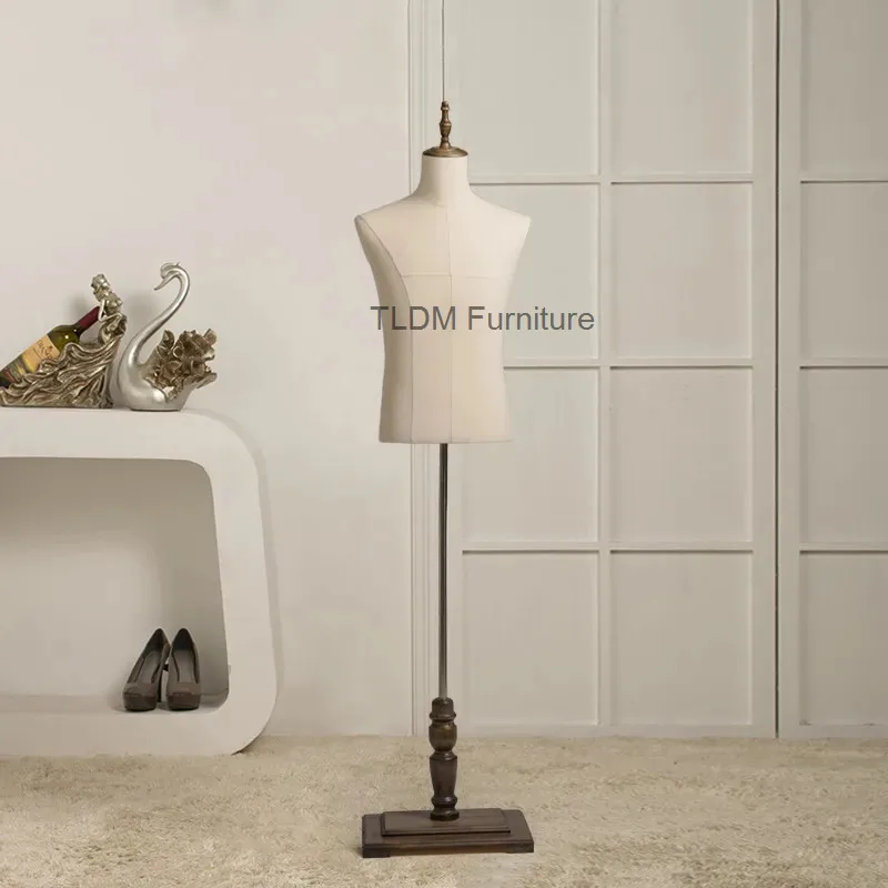 

Elegant Thick Fabric Covered Male Half Mannequin, Ideal for Business Suits and Formal Wear Display in Shop Windows JT40M
