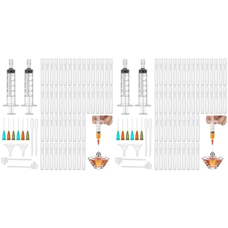 

ABRW-128Pc 5Ml Perfume Refill Pump Tools Perfume Decanter Kit Refillable Spray-Bottle Dispenser Pumps