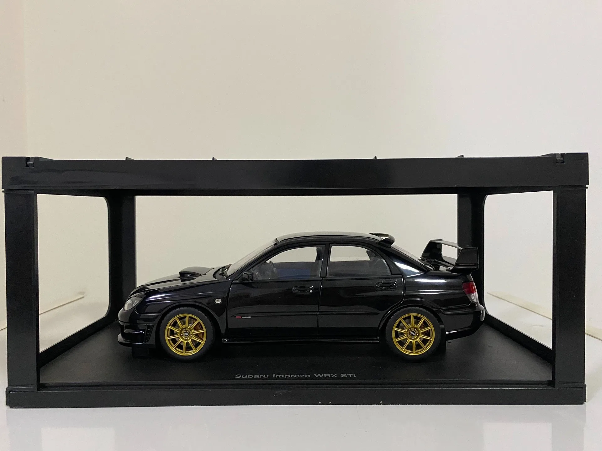 Autoart 1:18 IMPREZA WRX STI 9 2006 أسود محاكاة طبعة محدودة جميع سبيكة معدنية مفتوحة ثابتة سيارة لعبة مجسمة هدية #5