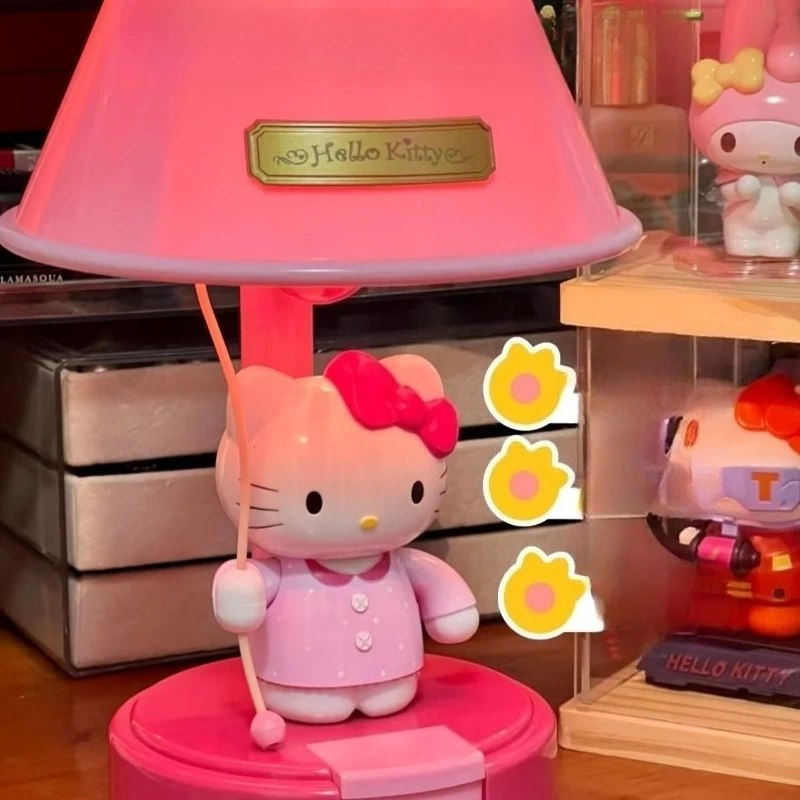 

Новая настольная лампа Sanrio Hello Kitty в стиле аниме, ночник для спальни, милые модные подарки для девочек, украшение для комнаты