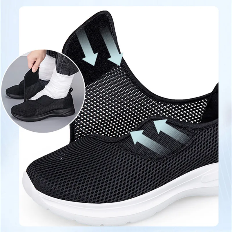 New Casual Shoes Orthopedics Wide Feet Swollen Shoes Thumb Eversion Adjusting Soft Comfortable Diabetic Shoes Men Walking Shoes