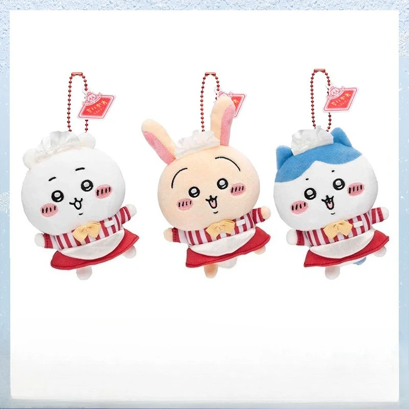 

Kawaii Chiikawas Plush Keychain Cute Restaurant Series Hachiware Plush Doll Pendant Cartoon Bag Charm Birthday Gift