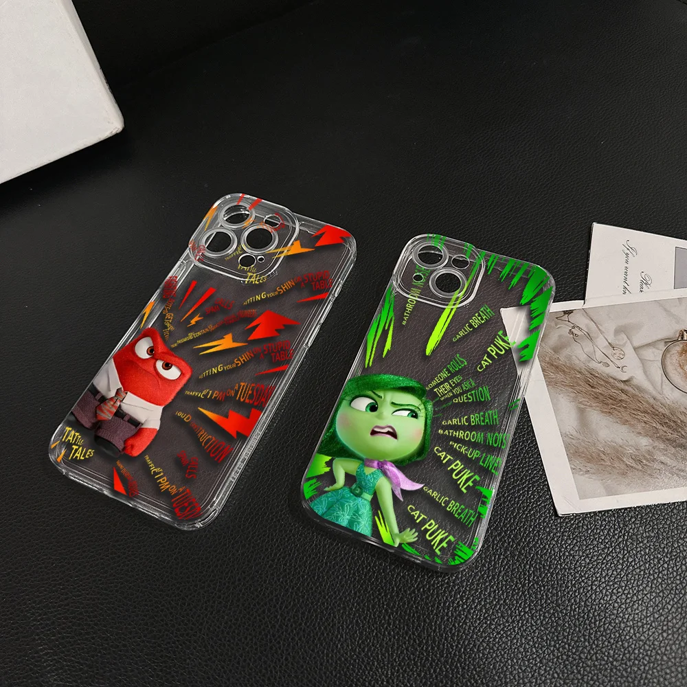 Transparent Cover Phone Case For Inside Out OPPO Realme C67 C65 C63 C55 C53 C35 C30 C11 12 10 9 8 7 6 5 3 Pro Plus 4G 5G