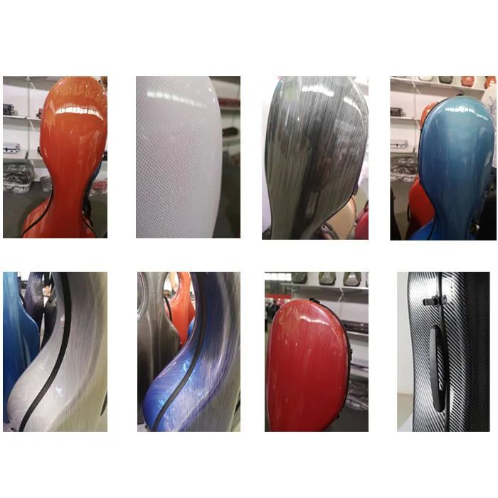 Beautiful Durable Professional Carbon Fiber Cello Box Case 4/4 With Pulley