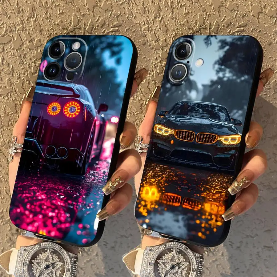 

Funda Phone Cover Case for Apple iPhone 17 Pro Max 15 Pro 7 8 Air 16 12 13 11 14 17e XR XS MAX Luxury Sports Cars