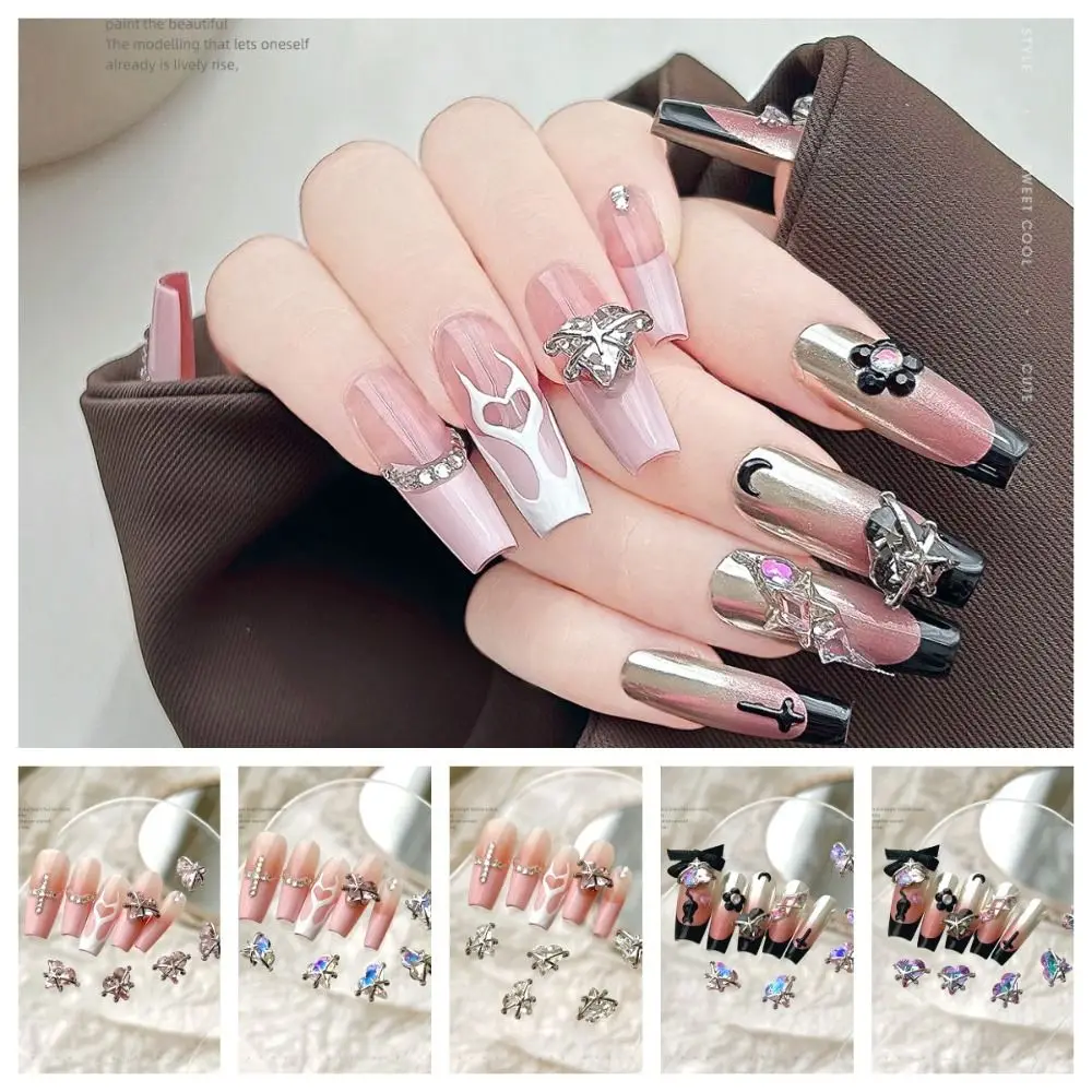 Diy encantos do prego decorações da arte do prego manicure ornamentos suprimentos de unhas jóias de cristal zircão acessórios do prego manicure