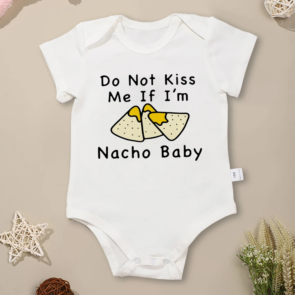 

American Style Trend Nacho Baby Boy and Girl Clothes Fun Pattern Cotton Cheap Newborn Bodysuit Infant Onesie Fast Delivery