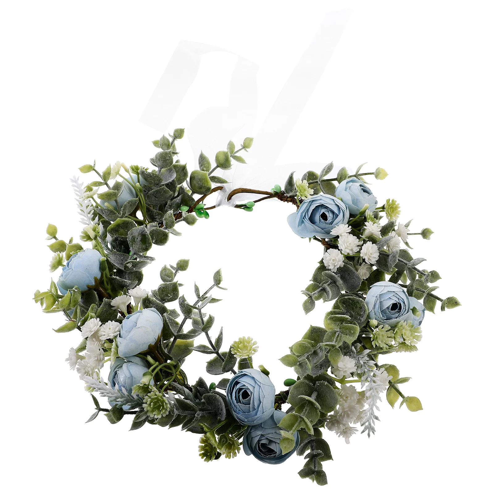 

1Pcs Lightweight Floral Bride Wreath Hair Hoop Elegant Handmade Cloth Wedding Party Stage Hair Hoop Bridal Headwear