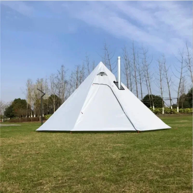 

Camping Use Roof Top Tent With Chimney Den For Cooking