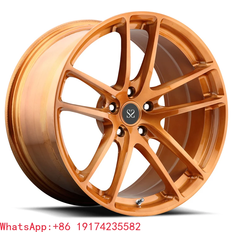 

Copper 21 Inch Staggered 2-PC Forged Wheel With 5x114.3 5-114.3 5*114.3 for 458 Italia