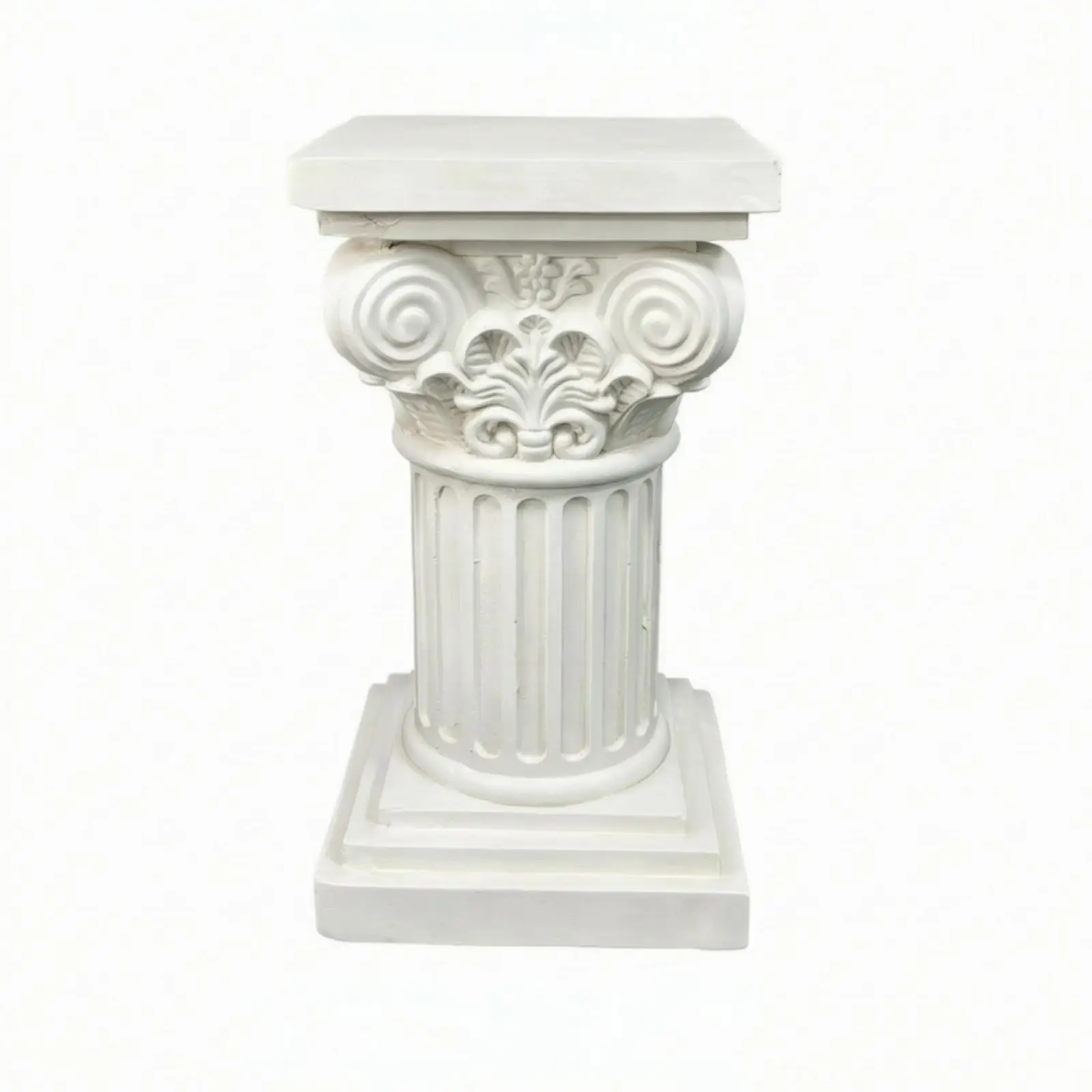 Classical Column Pillar Stand for Wedding Aisle Decor Potted Plant Display Roman Style Fluted Design Oxide Garden Patio Ornament