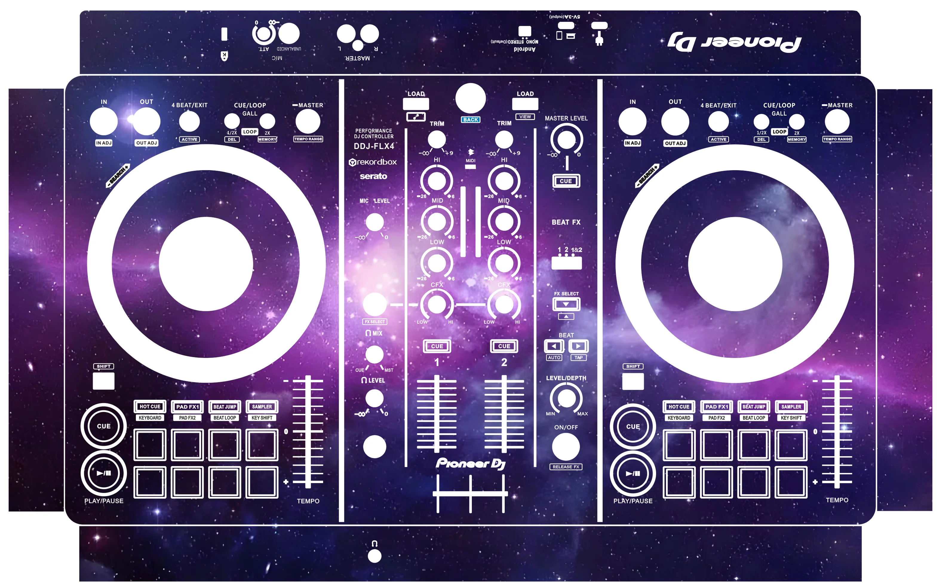 

Защитная пленка для Pioneer DDJFLX4 RR 800 1000 DDJFLX10 RX3 XDJ AZ XDJ XZ OPUS-QUAD, Denon MCX8000, Denon Prime4 (возможно индивидуальное изготовление)