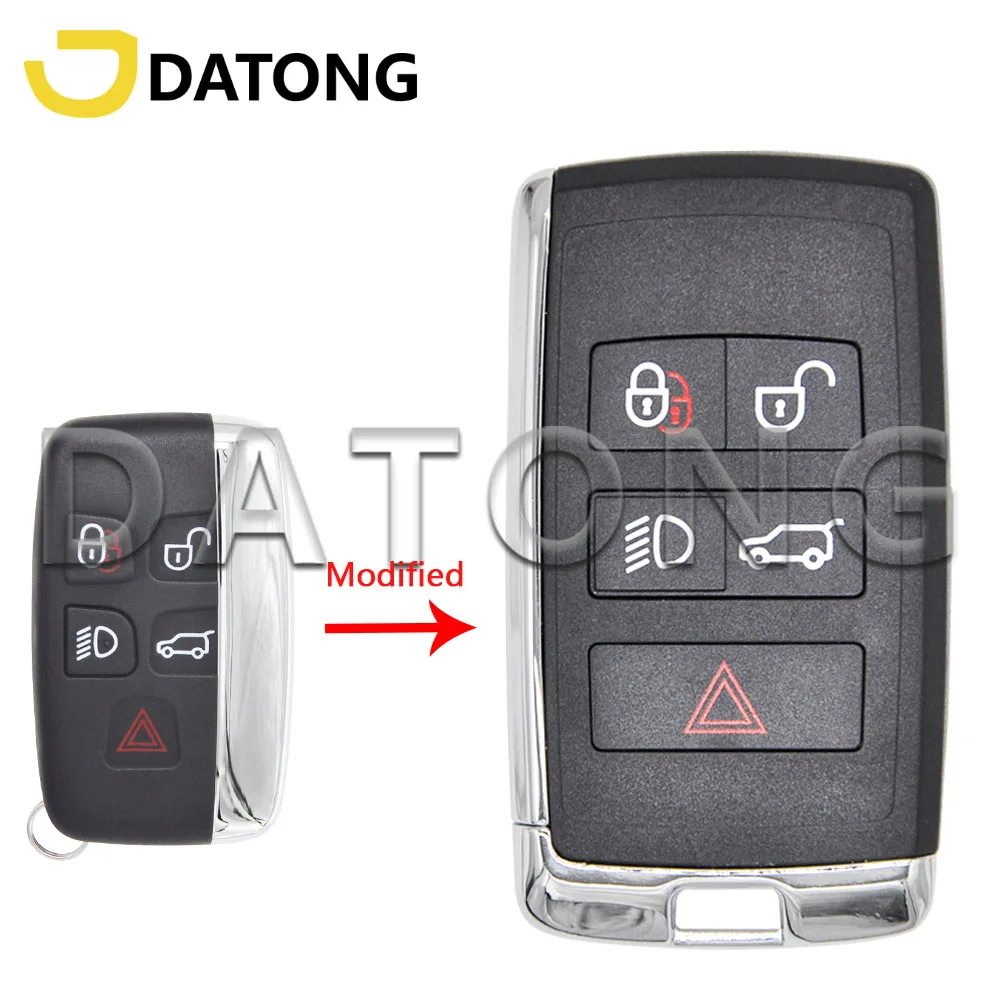 Datong World Upgrade Car Key Shell Case For Land Rover Range Rover Evoque Freelander Discovery 4