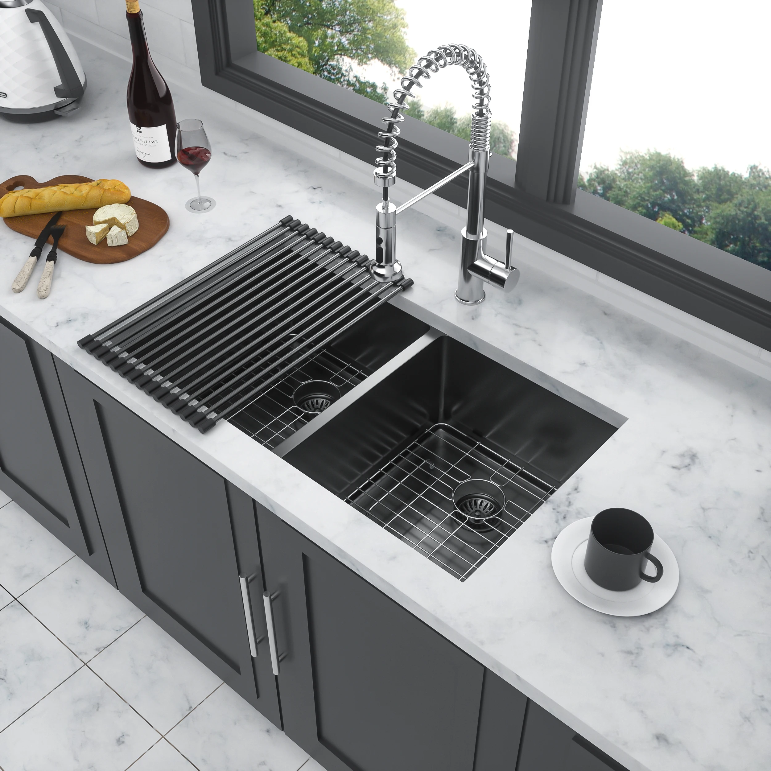 Double Bowl(50/50) Undermount Sink- 33