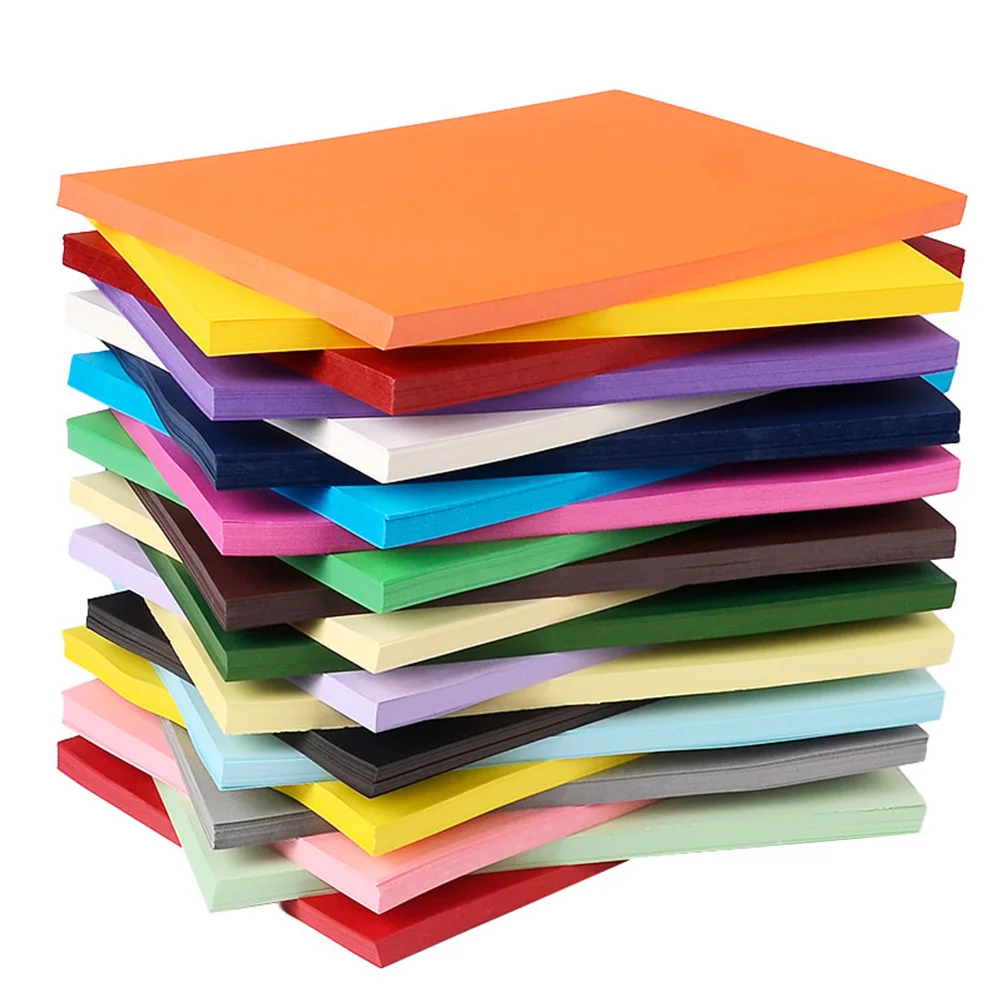 50 Uds. Hojas de papel de colores de primera calidad, papel plegable colorido DIY para Origami, artesanía a mano, decoración de fiesta escolar, mezclado 10