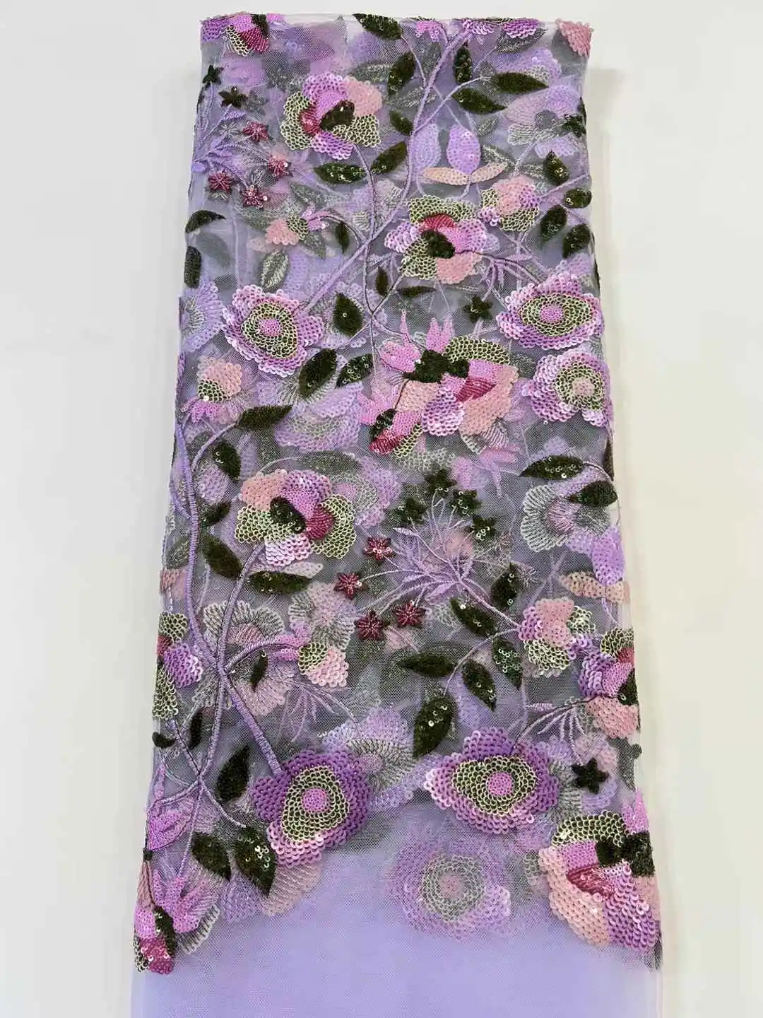 2025 mais recente melhor qualidade elegante delicado cores misturadas autria macio lantejoulas tule tecido de renda para vestido de noite de casamento u_ge1678