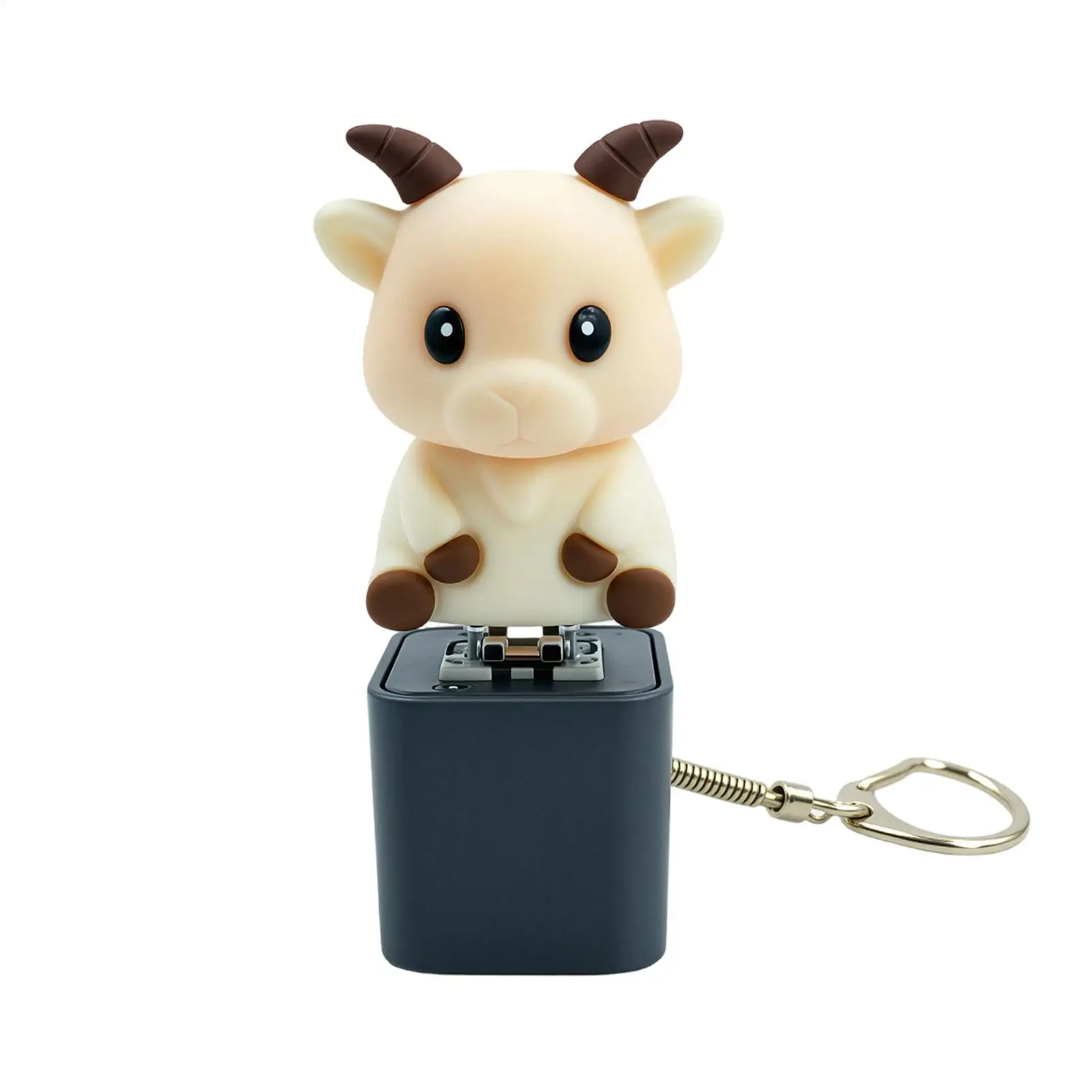 

Keyboard Clicker Fidget Fun Animal LED Light Keychain With Sound Keyboard Fidget Keychain For School Meeting Desk Home Classroom