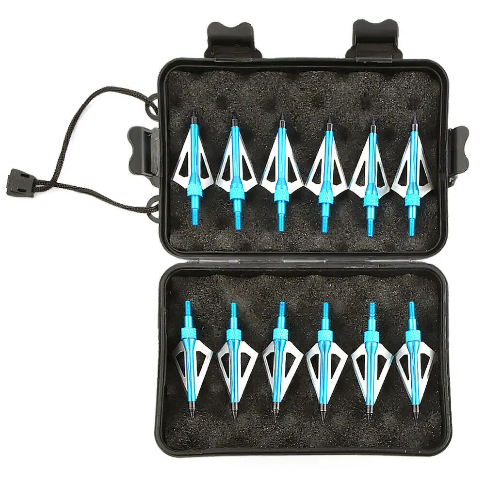 برودهيدس 6/12/24 قطعة 100 جرام نقاط نصائح مع صندوق لسهام الكربون رؤوس السهم ل مجمع قوس منحني القوس الطويل الصيد الرماية #3