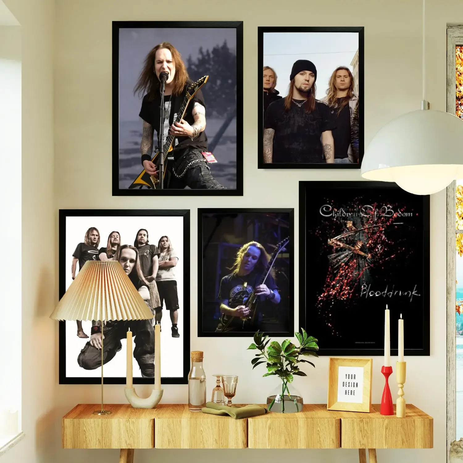 children of bodom Poster Prints Wall Art Canvas Painting Poster For Modern Family Living Room Home Decor