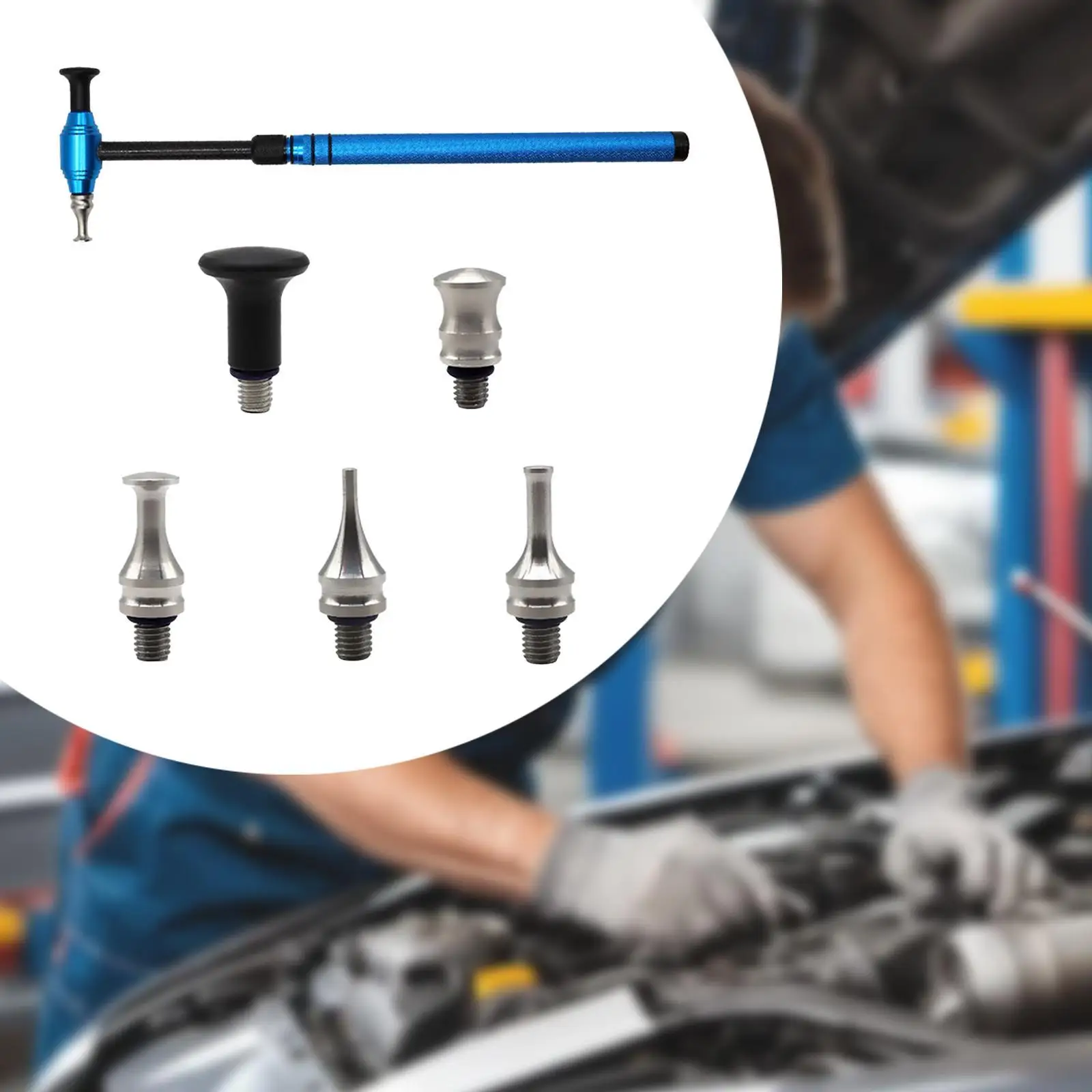 

Телескопический молоток для выравнивания, сменные головки, набор инструментов для ремонта кузова грузовика