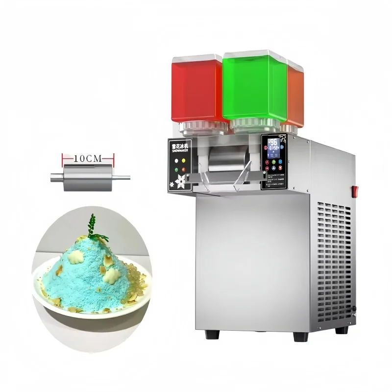 Macchina per il rasoio per gelato con scaglie di neve al latte in uscita in 3 secondi Macchina per il ghiaccio commerciale commestibile per piccole scaglie di neve coreana