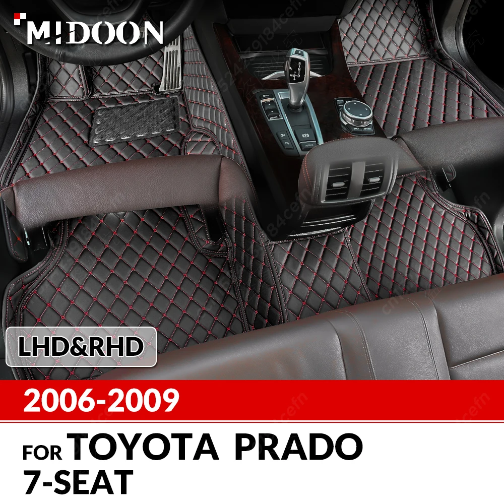 

Автомобильные коврики для Toyota Prado правила 2006-2009 2007 2008, автомобильные подушечки для ног, автомобильный ковер, аксессуары для интерьера