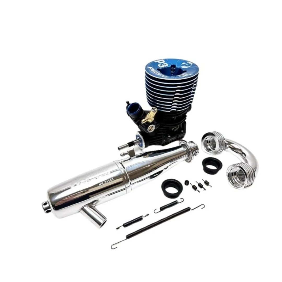 P3TX 3.49cc 21-class Methanol Engine DLC Crankshaft Engine 2166 Exhaust Kit Remote Control Off-road Vehicle Engine Model Toy