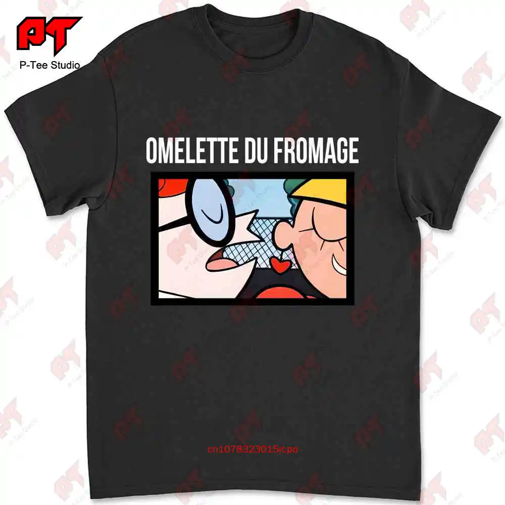 Dexters Lab Omelette Du Fromage T Shirt Laboratory Cartoon Network Nostalgia Funny Vintage JZ6L