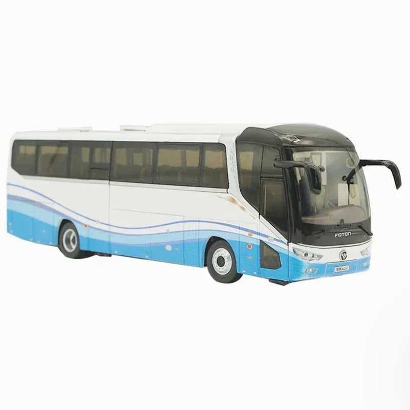 รถบัสท่องเที่ยว Foton BJ6122 AUV รุ่นจำลองสเกล 1:36 พร้อมไฟ วัสดุโลหะผสม ของสะสม ของที่ระลึก ของตกแต่ง ของขวัญวันหยุด