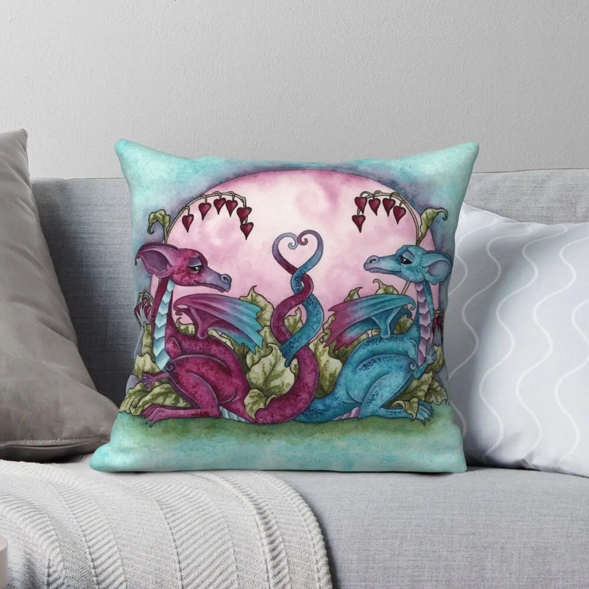 

Наволочка квадратная из полиэстера и льна, на молнии