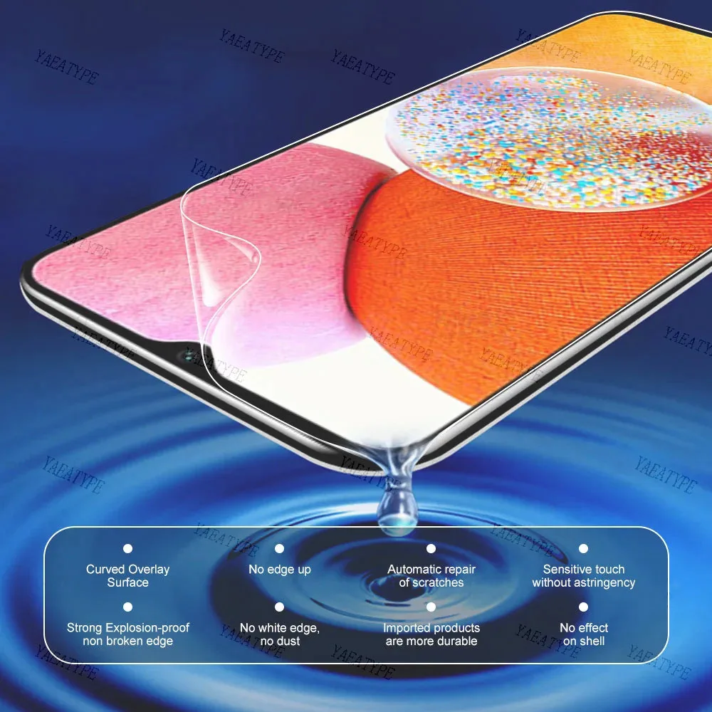 3 قطعة واقي للشاشة هيدروجيل فيلم لموتورولا ديفي إيدج بلس 2023 40 30 نيو 20 فيوجن برو لايت 2021X30 طبقة رقيقة واقية واضحة