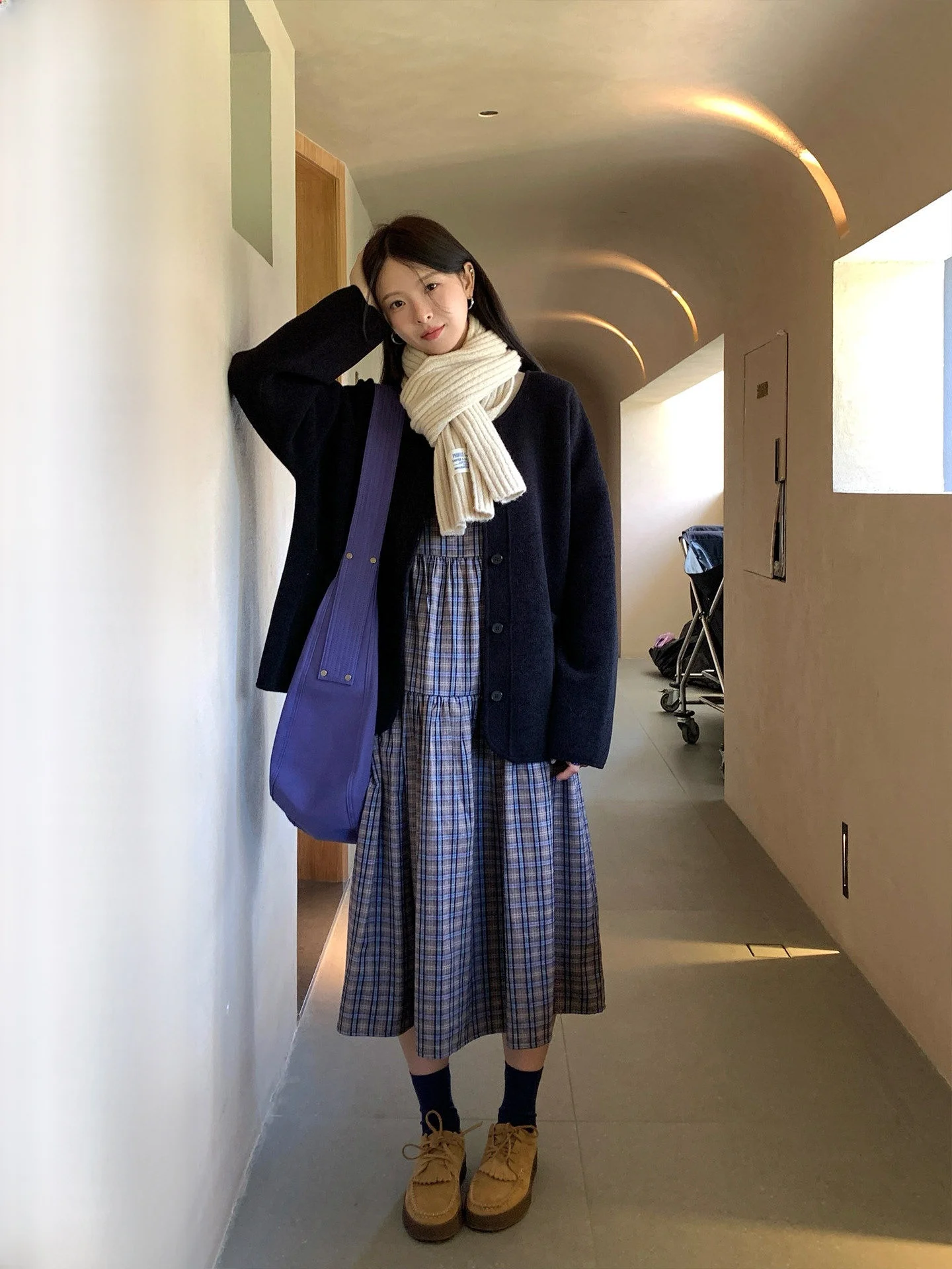 

Корейская женская теплая куртка COK с круглым вырезом, высококачественная, из флиса, средней длины, для зимнего сезона