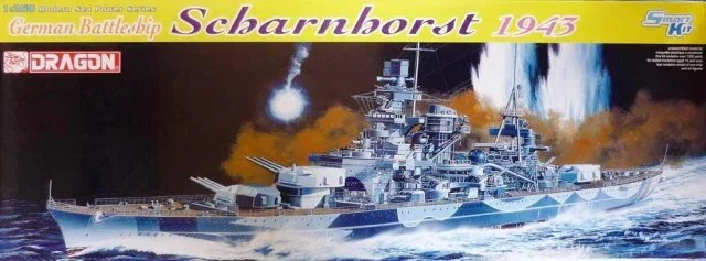 

Дракон в собранном виде комплект модели корабля 1040 Scharnhorst Battlecruiser 1943 1/350