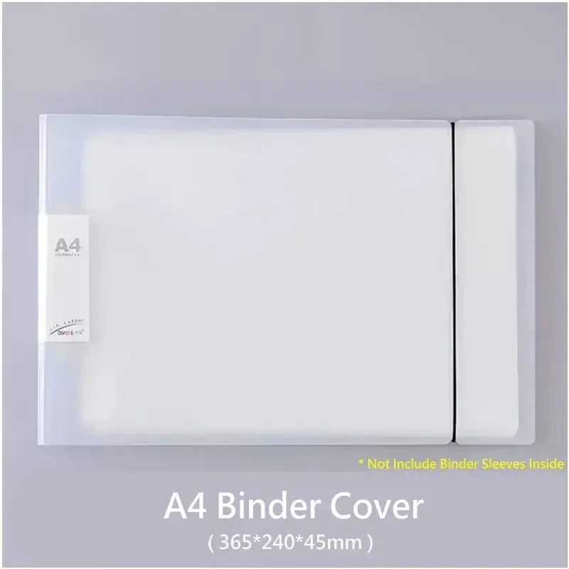 Landscape Transparent Binder 2-hole Documents 2-ring Paper Organizer Folder Document For File Sleeves