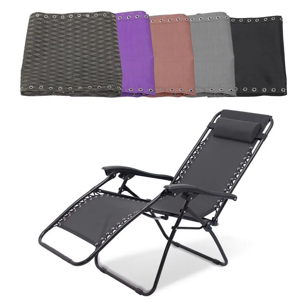 Garden Recliner Replacement Mesh Heavy Duty Chair Cloth for Outdoor Folding Sling Chair Leisure Patio Spare Parts