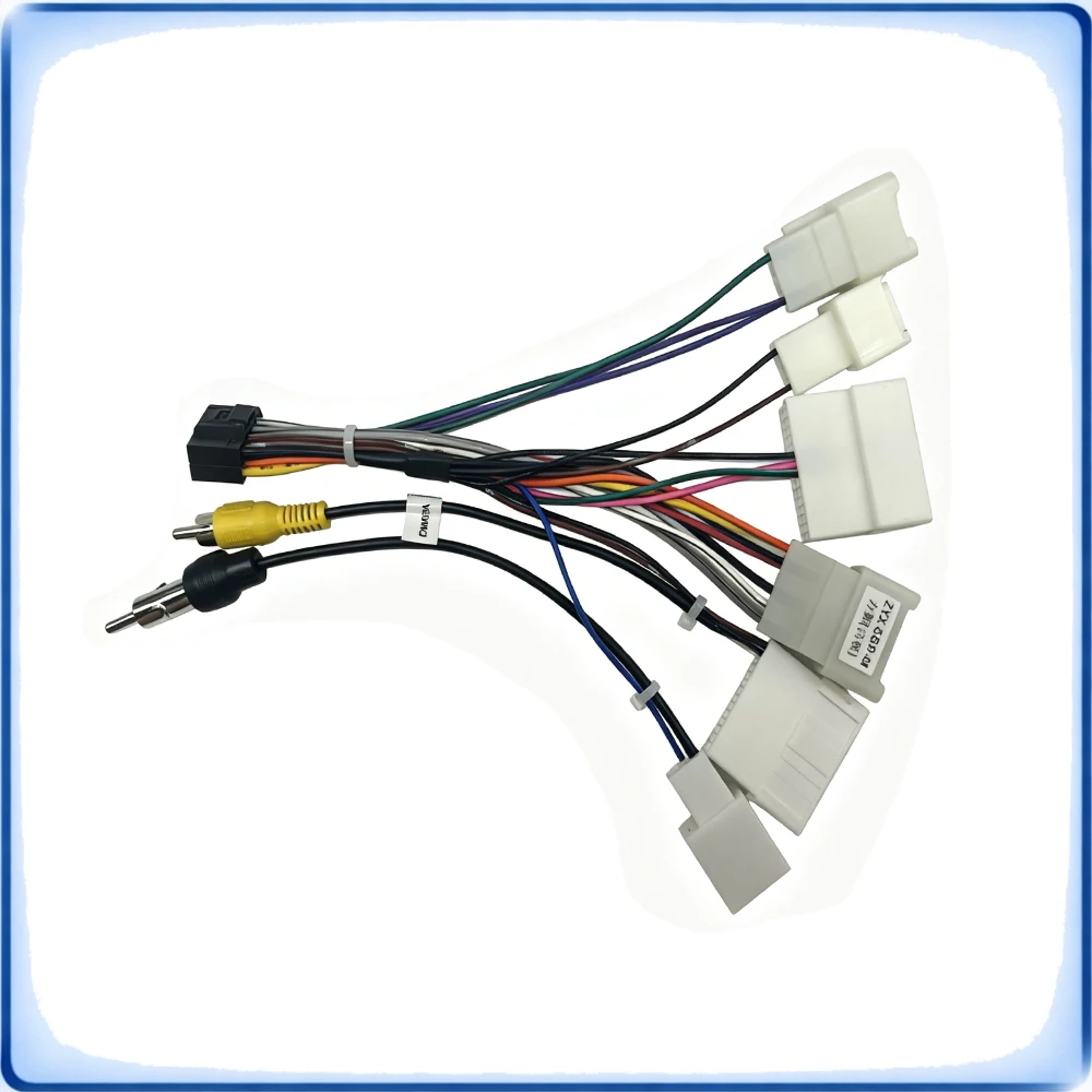 10Pin to 16Pin Car Radio Wiring Harness Adapter for Subaru Legacy Outback BN / BS 2015 High Version Rear Camera Cable