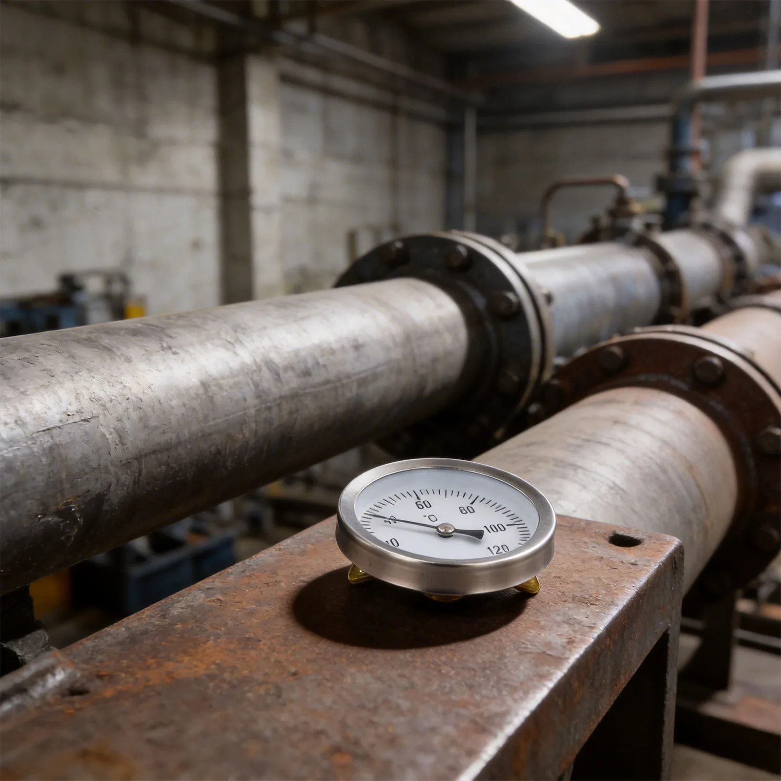 For Heating Applications Temperature Gauge Easy Install Pipe Temperature Gauge Precise Temperature Measurements
