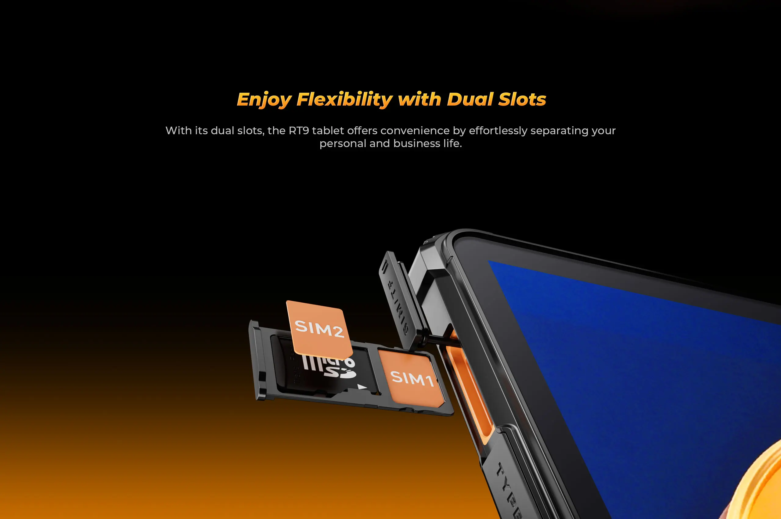 Oukitel RT9 10.1" HD Display Rugged Tablet 11000mAh Battery 24GB RAM 256GB ROM Rugged Table Android 14.0 Tablet PC