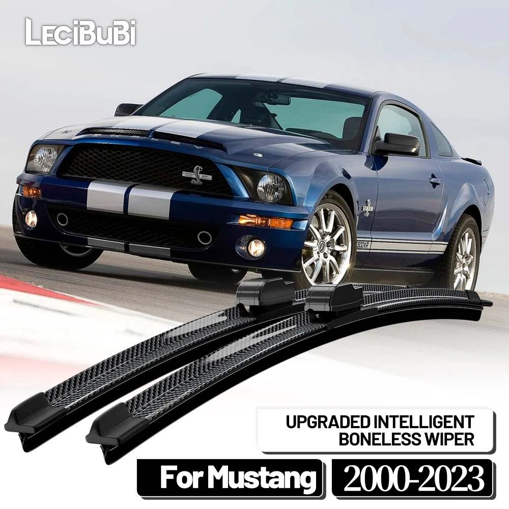 Para Ford Mustang 2000-2023 Mach-E Mach E 2021-2023 2005 2006 2007 2017 2010 2 uds limpiaparabrisas delantero limpiaparabrisas