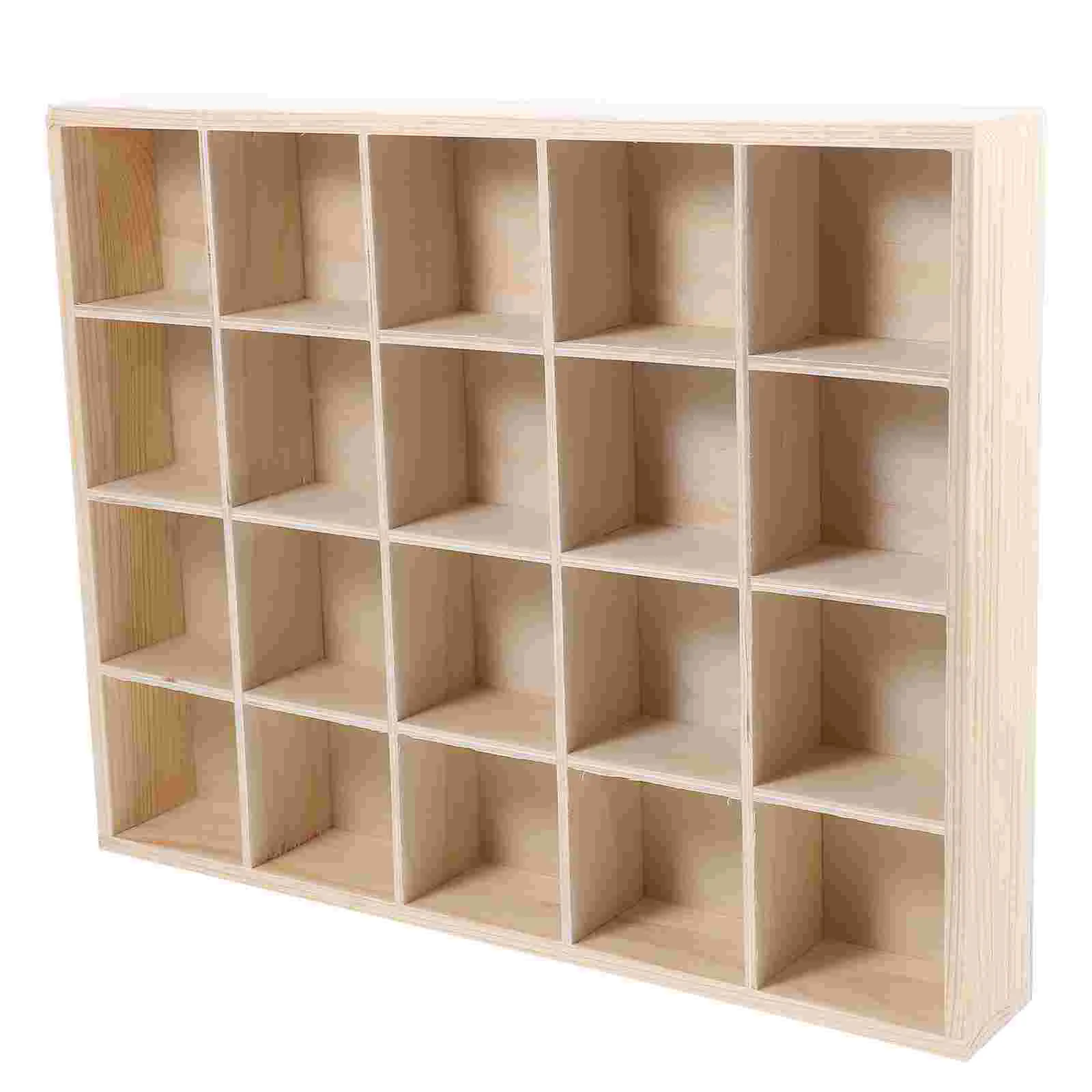 

20 Compartment Pine Wood Socks ganizer Space Saving Panties Holder Bamboo Storage Box for Home Decor