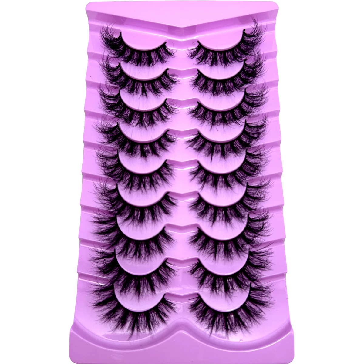 9ペア キャットアイまつげ ふわふわフェイクミンクまつげ 8D ナチュラルルック ウィスピーまつげ ドラマティックロング 厚みのあるボリュームまつげ つけまつげ