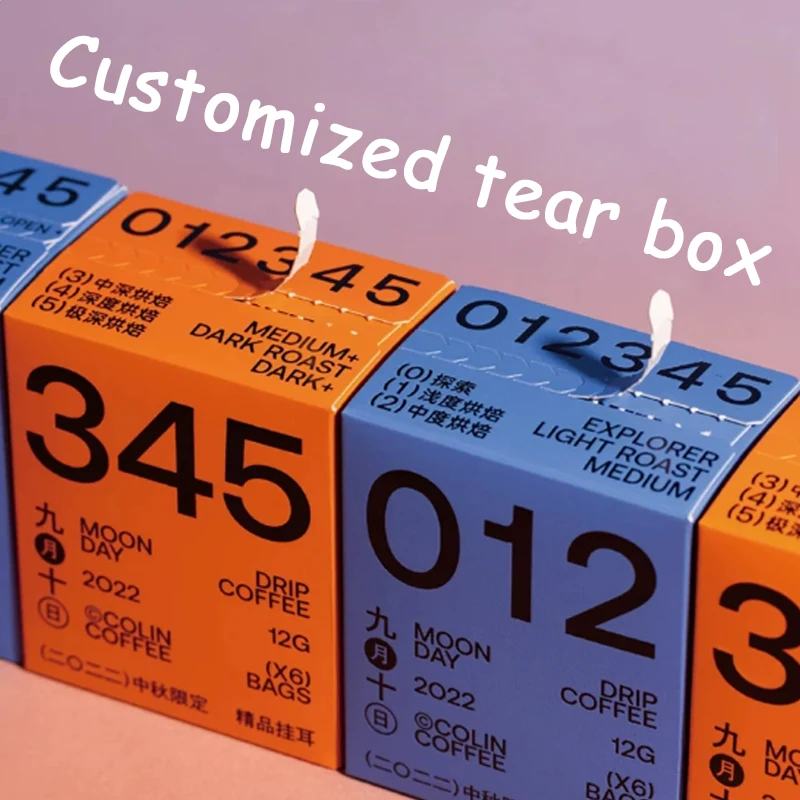 Bestselling Custom Printing Tear Off Box For Blind Box Packaging, Gifts, Toys, Cosmetics Packaging Boxes