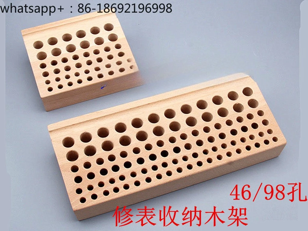 Watch Repair Tool Screwdriver Wooden Frame Screw Batch Wooden Seat Tool Holder