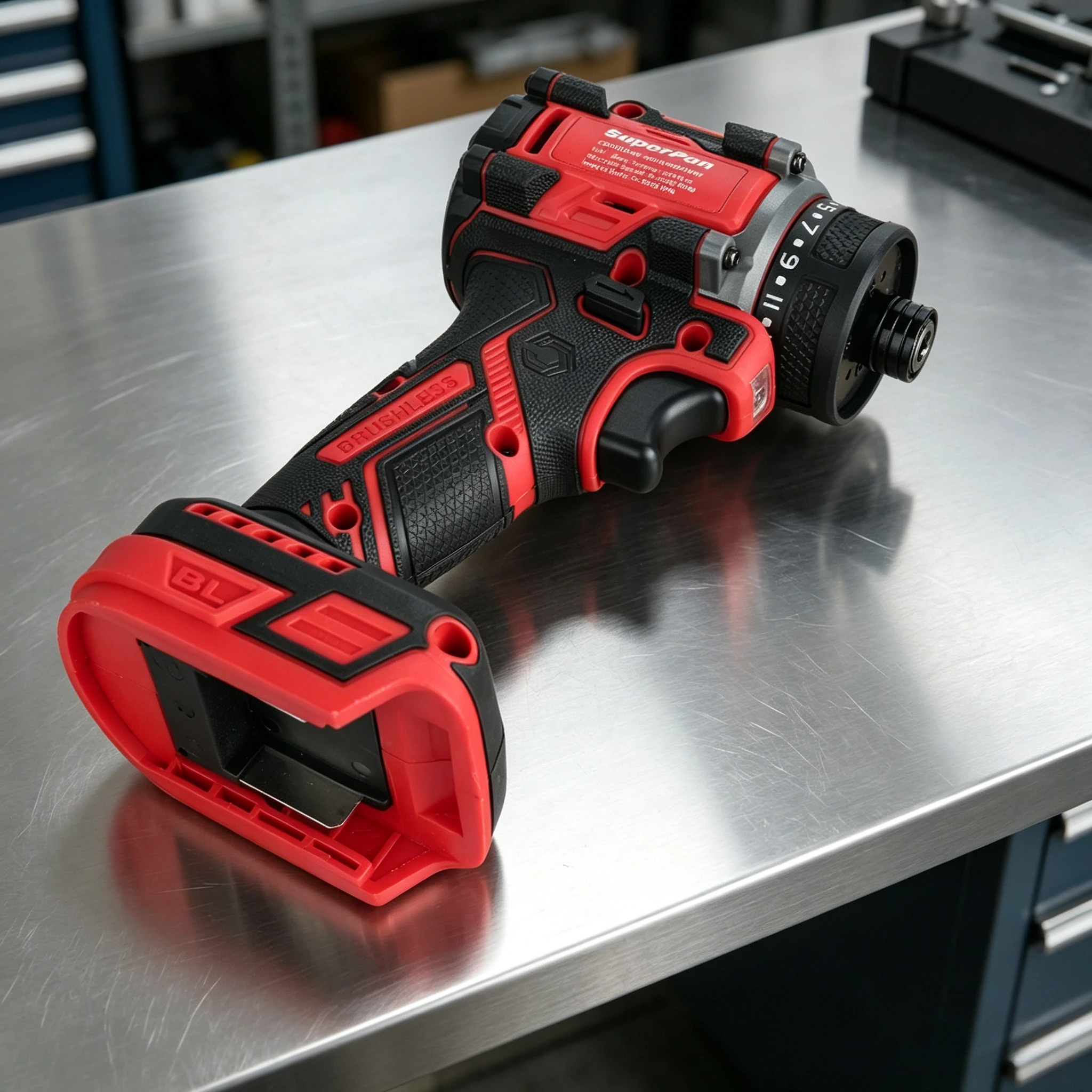 20V Cordless Impact Driver, Brushless, Compact Design, LED Light, for Home Improvement & DIY, Bare,For makita Battery