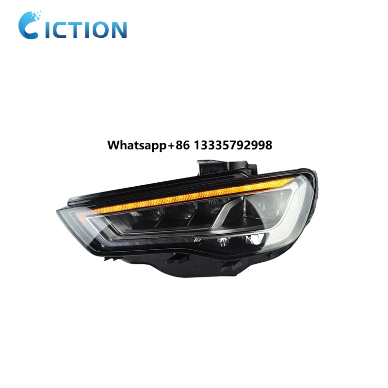 

New Dynamic DRL Full LED for Audi Headlamp Headlight for Audi A3 2014 to 2017 Assembly Head Light Head Lamp