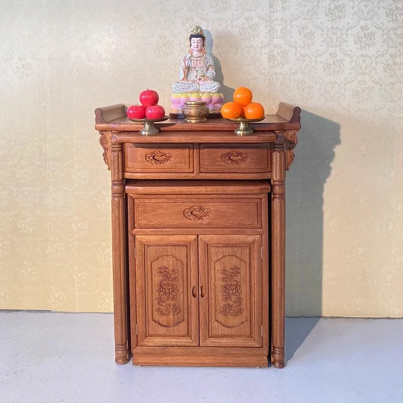 

Solid wood entrance cabinet supply table supply table incense case Buddhist entrance table