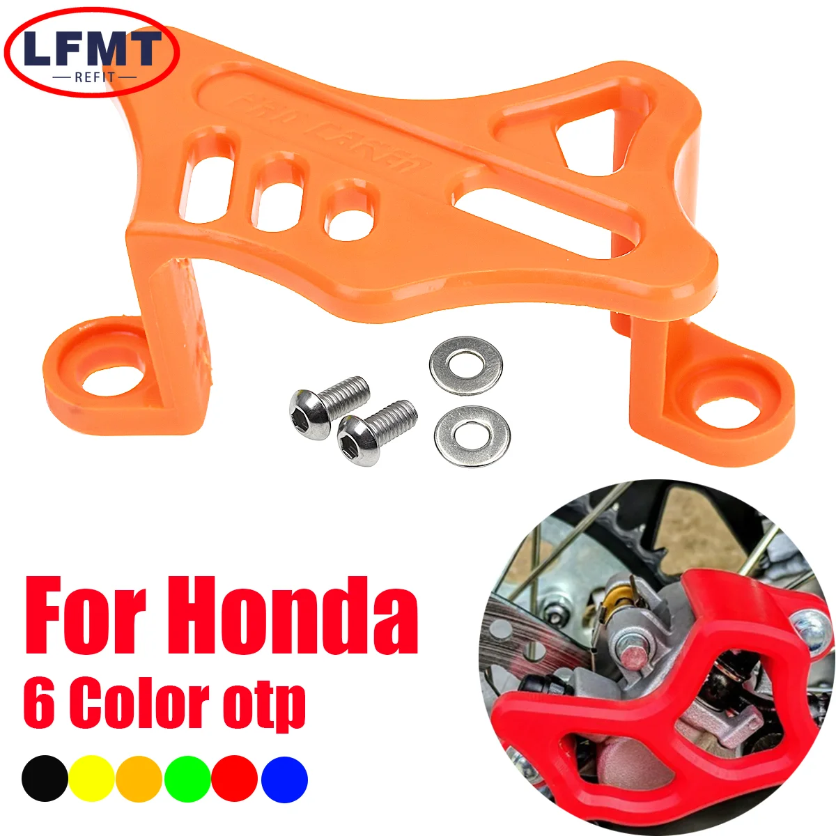 

Motorcycle Plastic Rear Brake Caliper Guard For Honda CR125R 250R 2002-2019 CRF250X 450X 250RX 450RX CRF250R 450R CRF450L